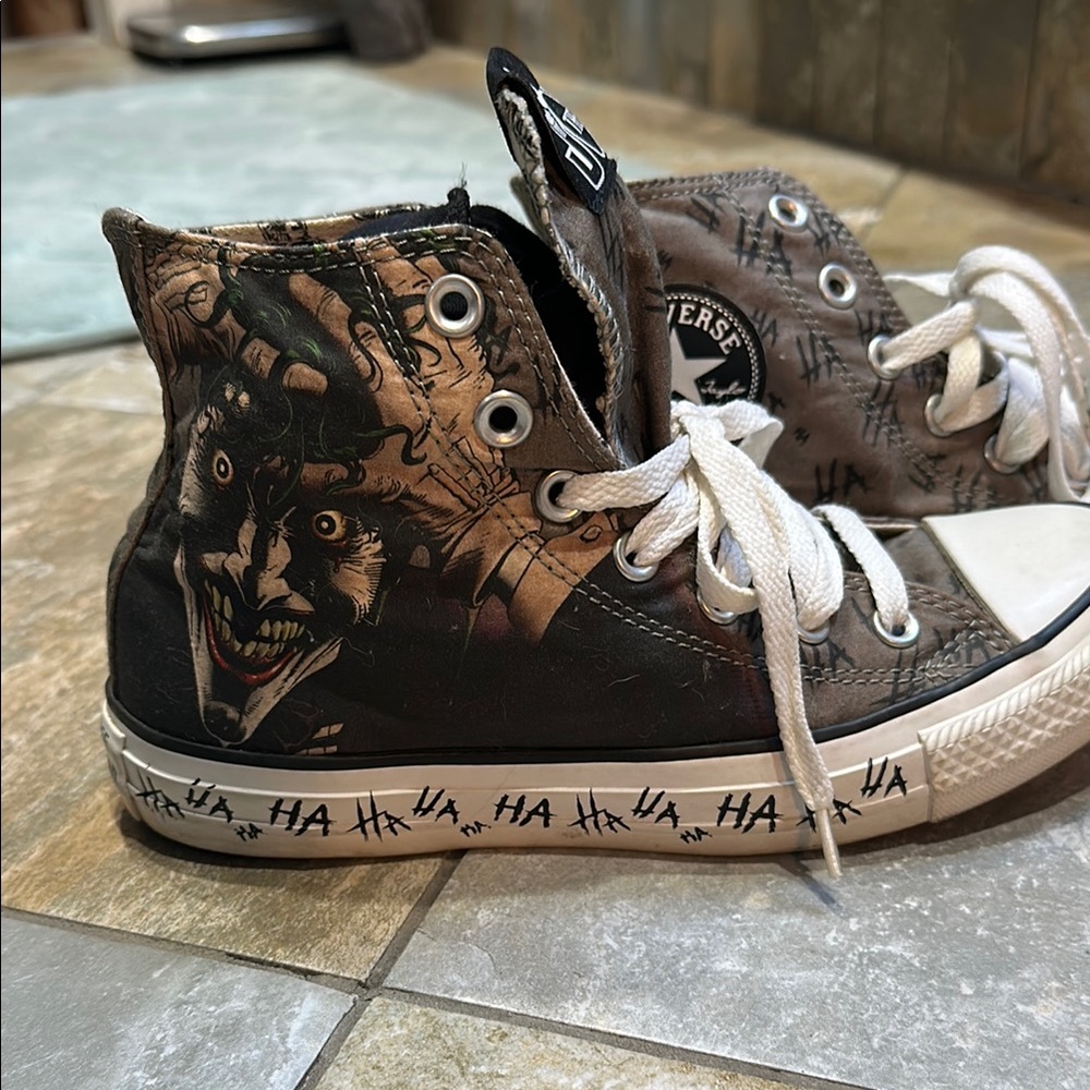 Converse Black and White Canvas High-Top Sneakers